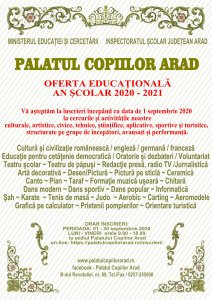 Înscrieri an școlar 2020-2021 1 afis final 2020 2021