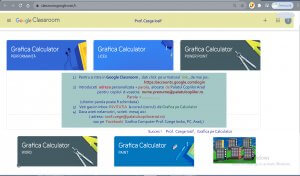 Comunicare in Google Classroom_Grafica Calculator Prof. Czege Iosif 3 Google Classroom Grafika calculator prof.Czege Ioska