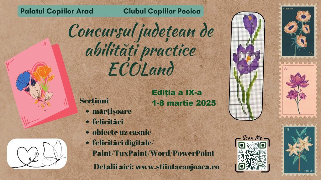 Invitație Concurs județean de abilități practice „ECOLand” 1 afis